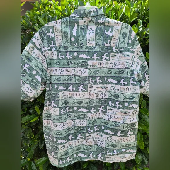 Kalaha Avi Kiriaty Button Down Aloha Shirt - Picture 2 of 4